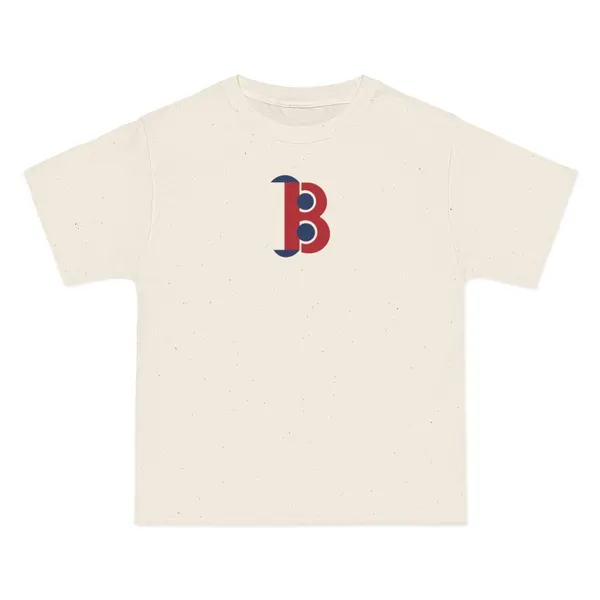 Boston baseball heavyweight tee, front view