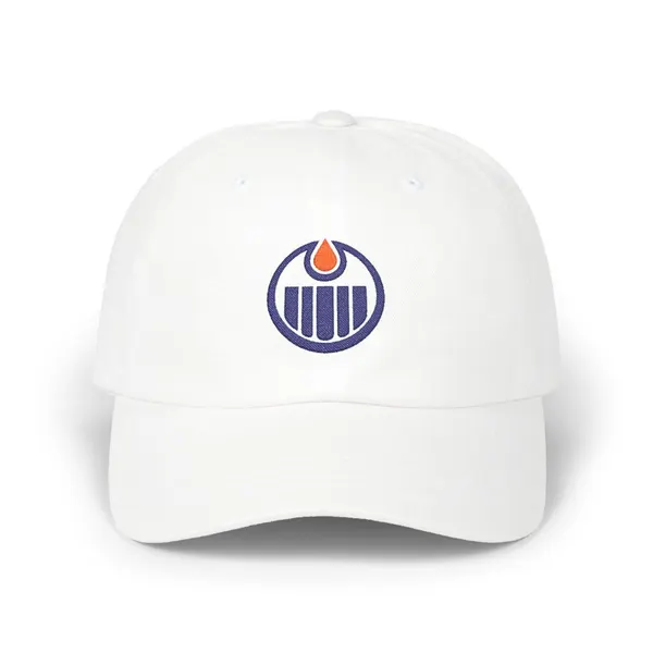 Abstract navy and orange geometric shapes on a white background, evoking motion and energy.