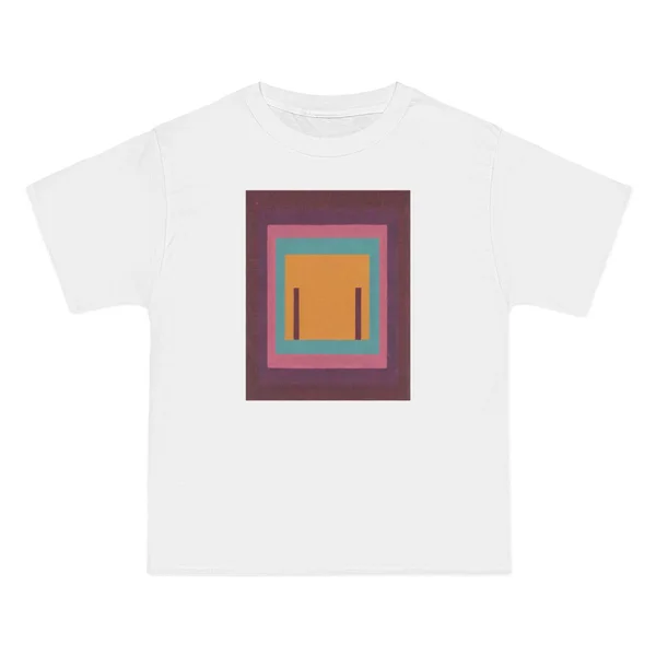 only color plate 008: Concentric squares in magenta, teal, and tan with hard edges