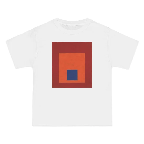 only color plate 011: Concentric squares in red and orange tones on red field