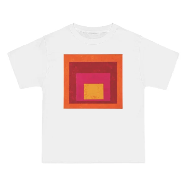 only color plate 012: Nested squares in red, orange, hot pink, and yellow