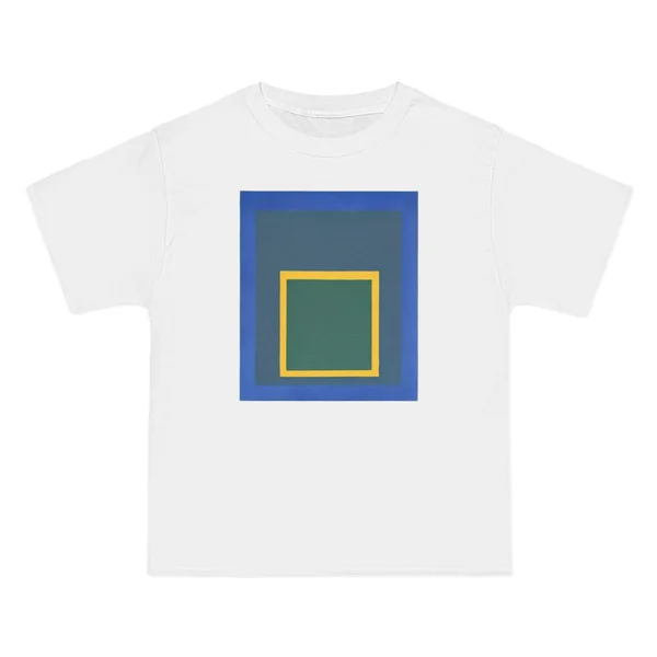 only color plate 017: Nested squares in blue, yellow-green, and spring green