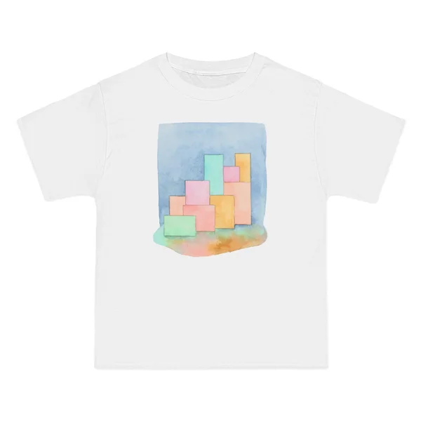 only color plate 065: Pastel color blocks in pink, yellow, mint, and cyan