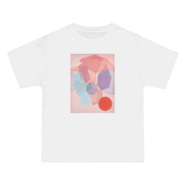 only color plate 067: Organic circles in coral, purple, cyan, and blue tones