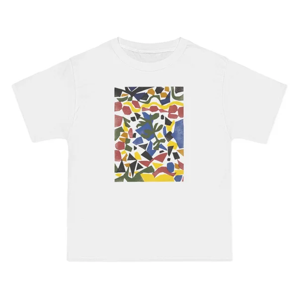 only color plate 069: Irregular mosaic with bright yellow, green, blue, pink, orange