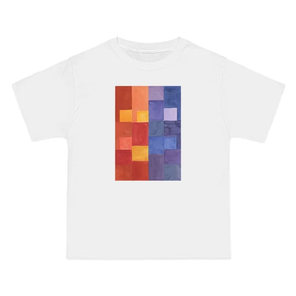 only color plate 083: red, orange, yellow, purple, blue squares on cream