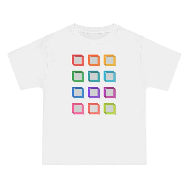 only color plate 089: multicolor grid squares on gray