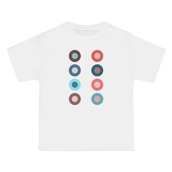 only color plate 138: concentric circles in cool and warm tones on black