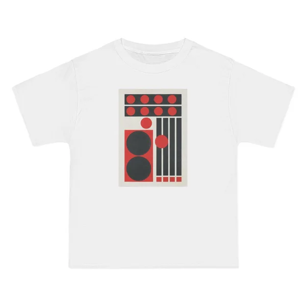 only color plate 143: red circles and black bars on black