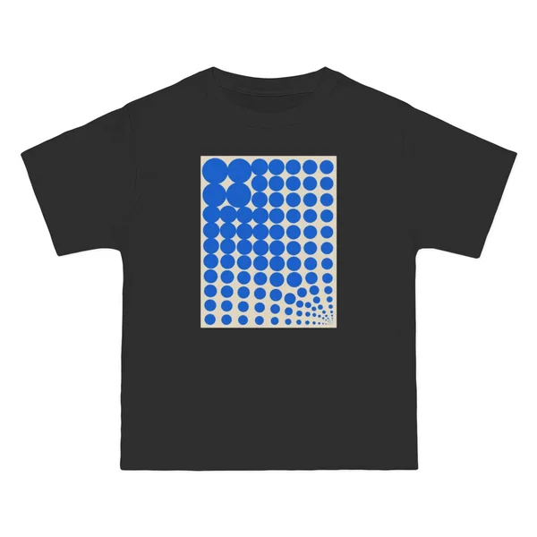plate 150 on a black beefy tee, front view