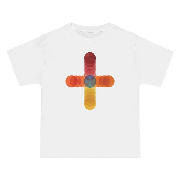 only color plate 166: red, orange, yellow circles in cross on black