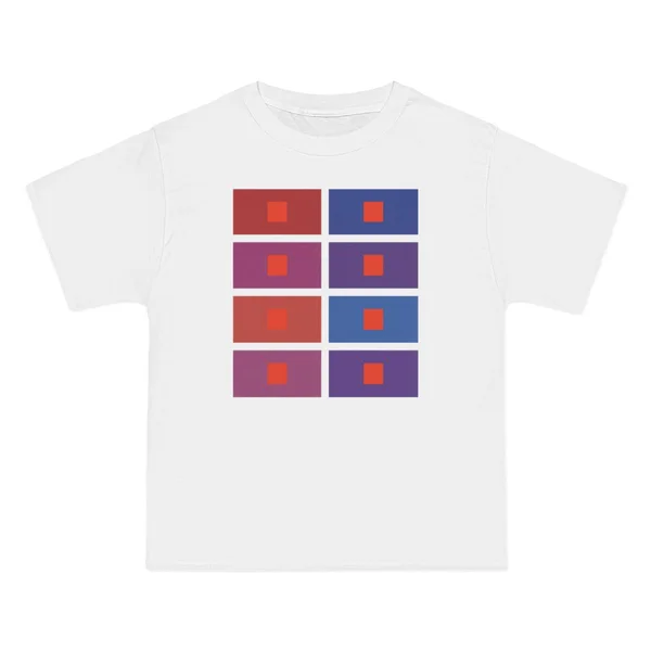 only color plate 206: Red, magenta, and blue geometric color blocks