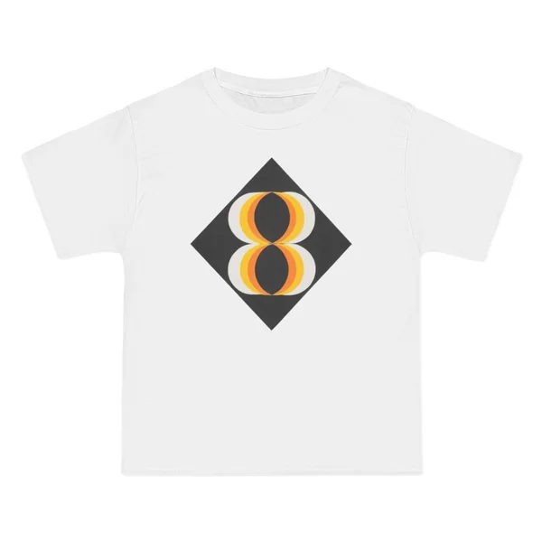 only color plate 207: White and yellow figure-eight on black