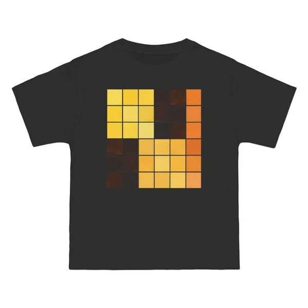 plate 214 on a black beefy tee, front view