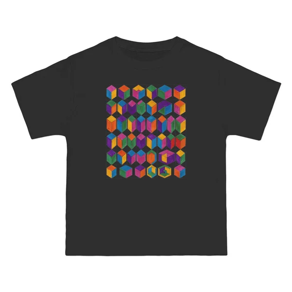 plate 217 on a black beefy tee, front view