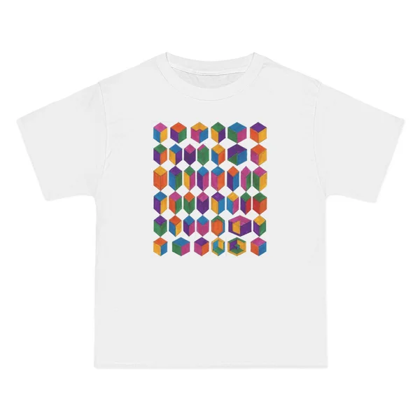 only color plate 217: Rainbow hexagon grid pattern