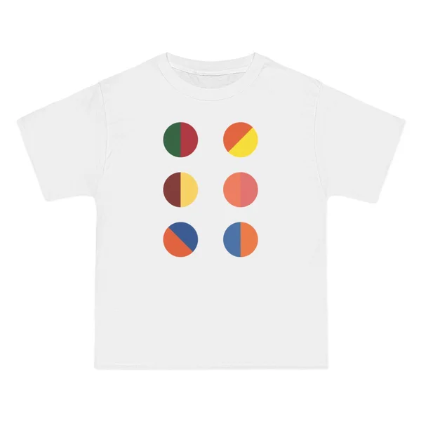 only color plate 225: Six-segment pie chart in warm and cool tones