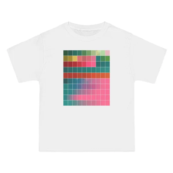 only color plate 236: Color theory grid: pink to blue gradation