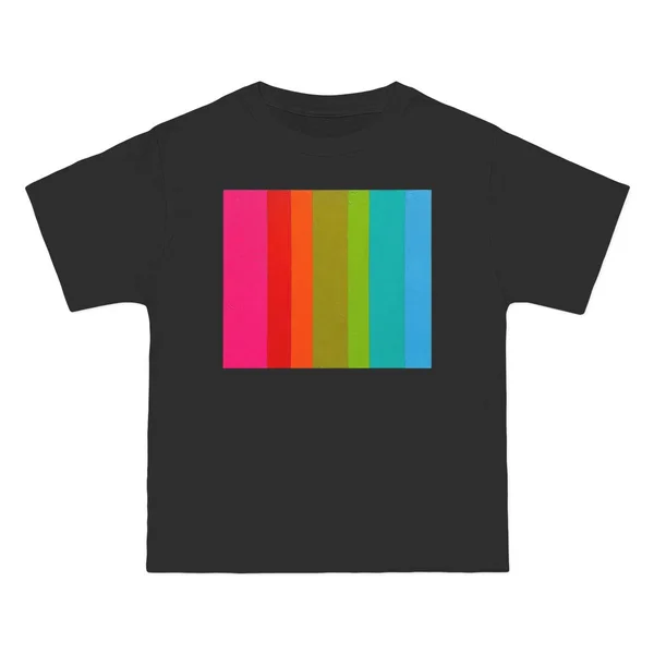 plate 254 on a black beefy tee, front view