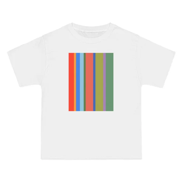 only color plate 261: Vertical rainbow stripes in red, blue, pink, yellow, green