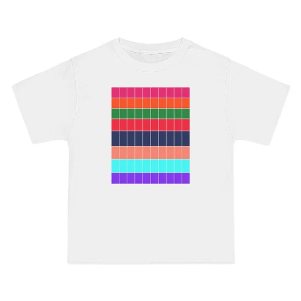 only color plate 276: Horizontal stripes in orange, magenta, green, blue, cyan