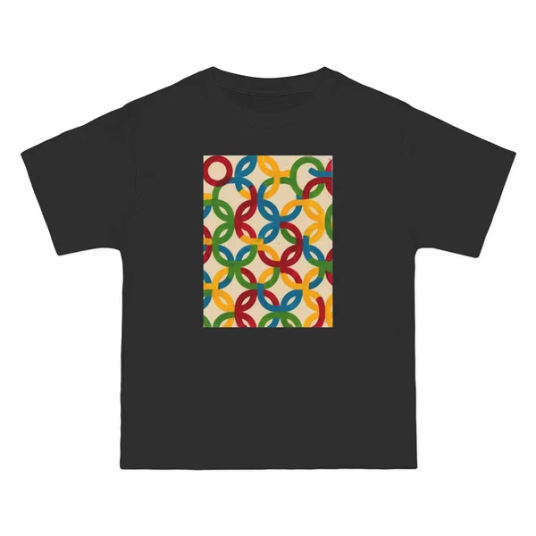 plate 327 on a black beefy tee, front view