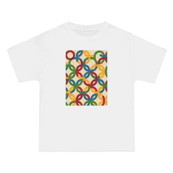 only color plate 327: Interlocking rings in red, yellow, green, blue, orange