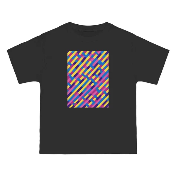 plate 347 on a black beefy tee, front view