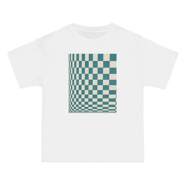 only color plate 374: teal and cream checkerboard grid pattern