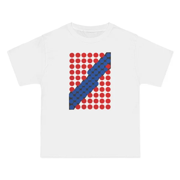 only color plate 380: red and blue circles polka dot pattern on black