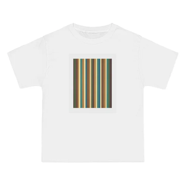 only color plate 422: vertical olive tan red brown stripes