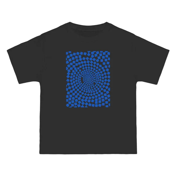 plate 430 on a black beefy tee, front view