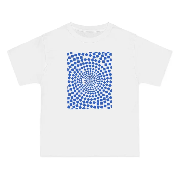 only color plate 430: blue textured geometric pattern depth