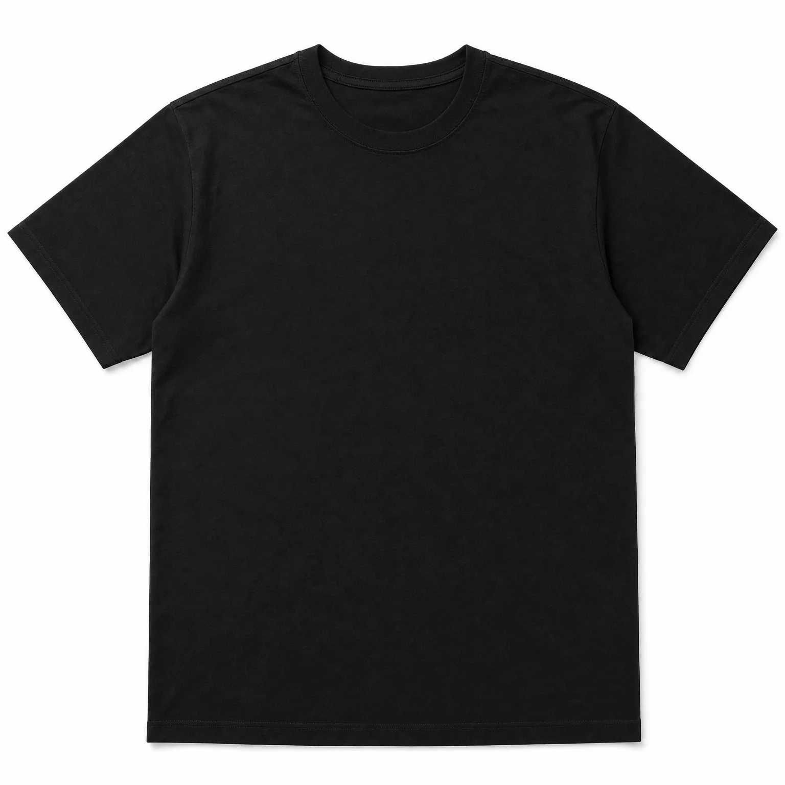 Heavyweight tee, Black, front